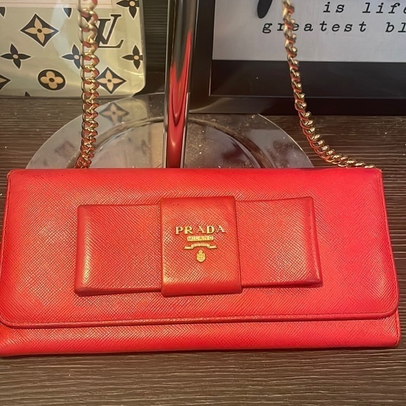 Prada Handbags - Authentic Prada Wallet with provided chain